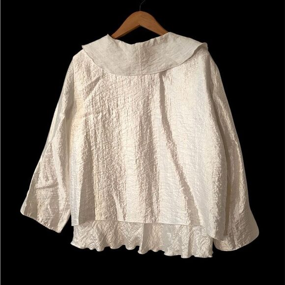 Two Pieces- CTC Carol Turner Collection Women’s Size Large White Tank and Jacket - Picture 6 of 11